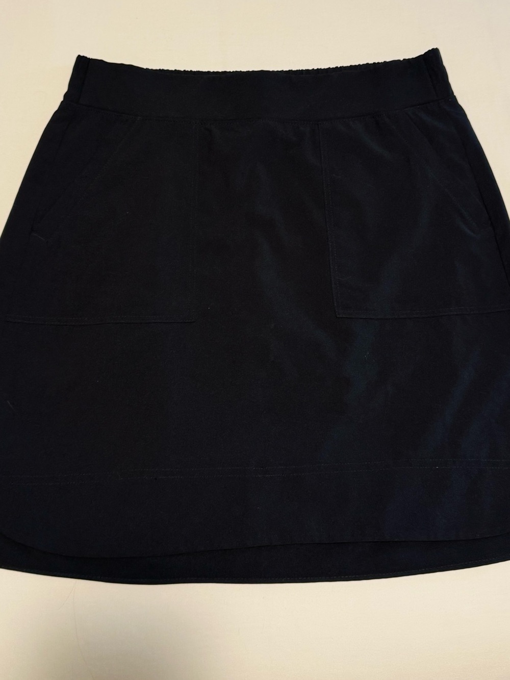 RBX Black Women's Pull-On Mini Skirt with Patch Pockets